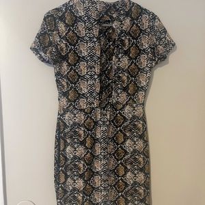 SNAKE PRINTED DRESS